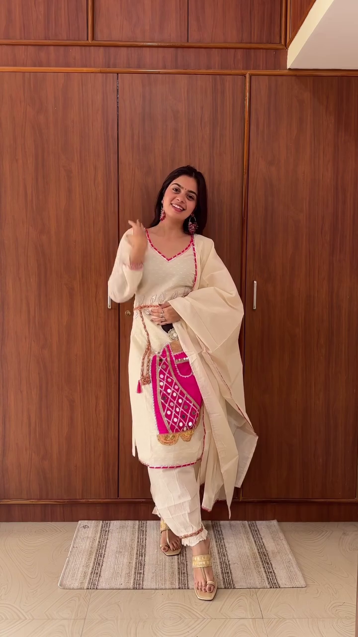 Elegant Embroidered Kurta Pant Set for Women